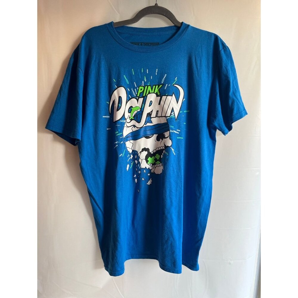 PINK DOLPHIN blue Large t-shirt